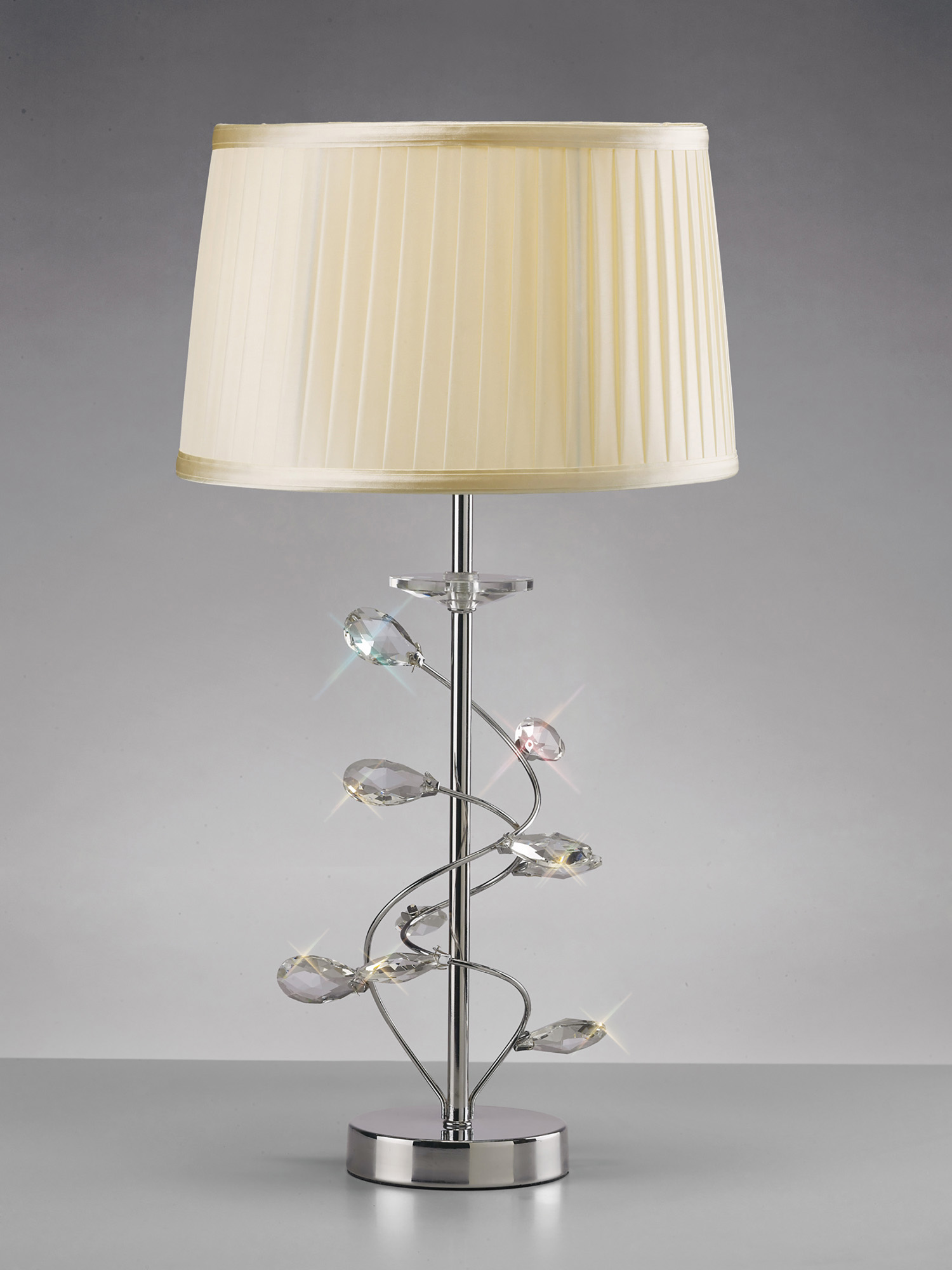 IL31210/CR  Willow Crystal 55cm 1 Light Table Lamp